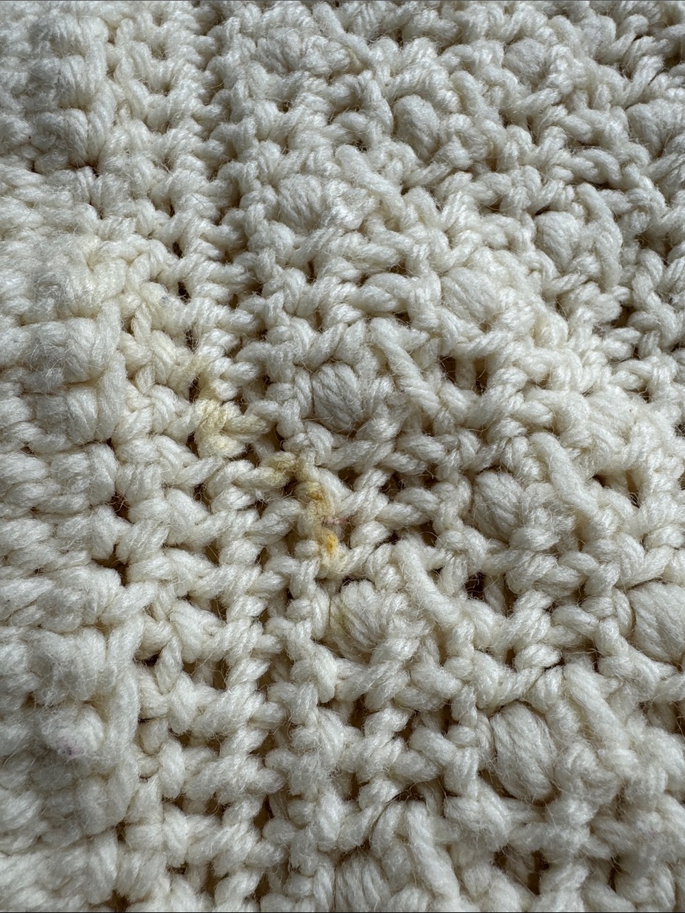 Cream Knitted Blanket - Picture 7 of 7